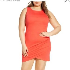 NWT Leith ruched Dress 1X.